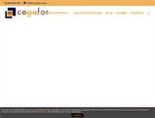 Tablet Screenshot of cegafor.com